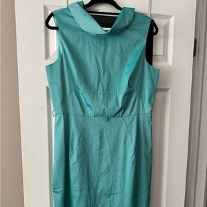 Vintage Teal Sleeveless Dress